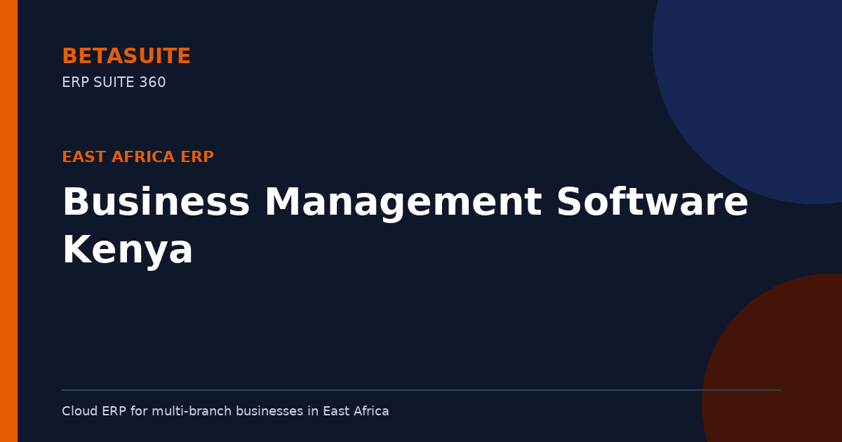 Business Management Software Kenya